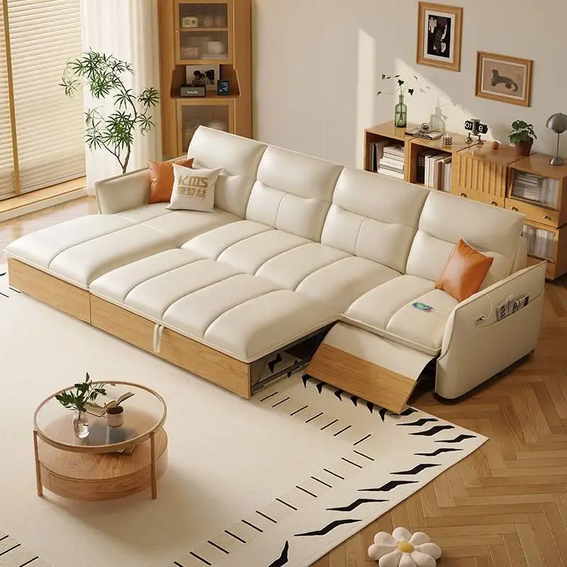 Luxury Skincare Design - Aesthetic High Back Sofa Genuine Leather