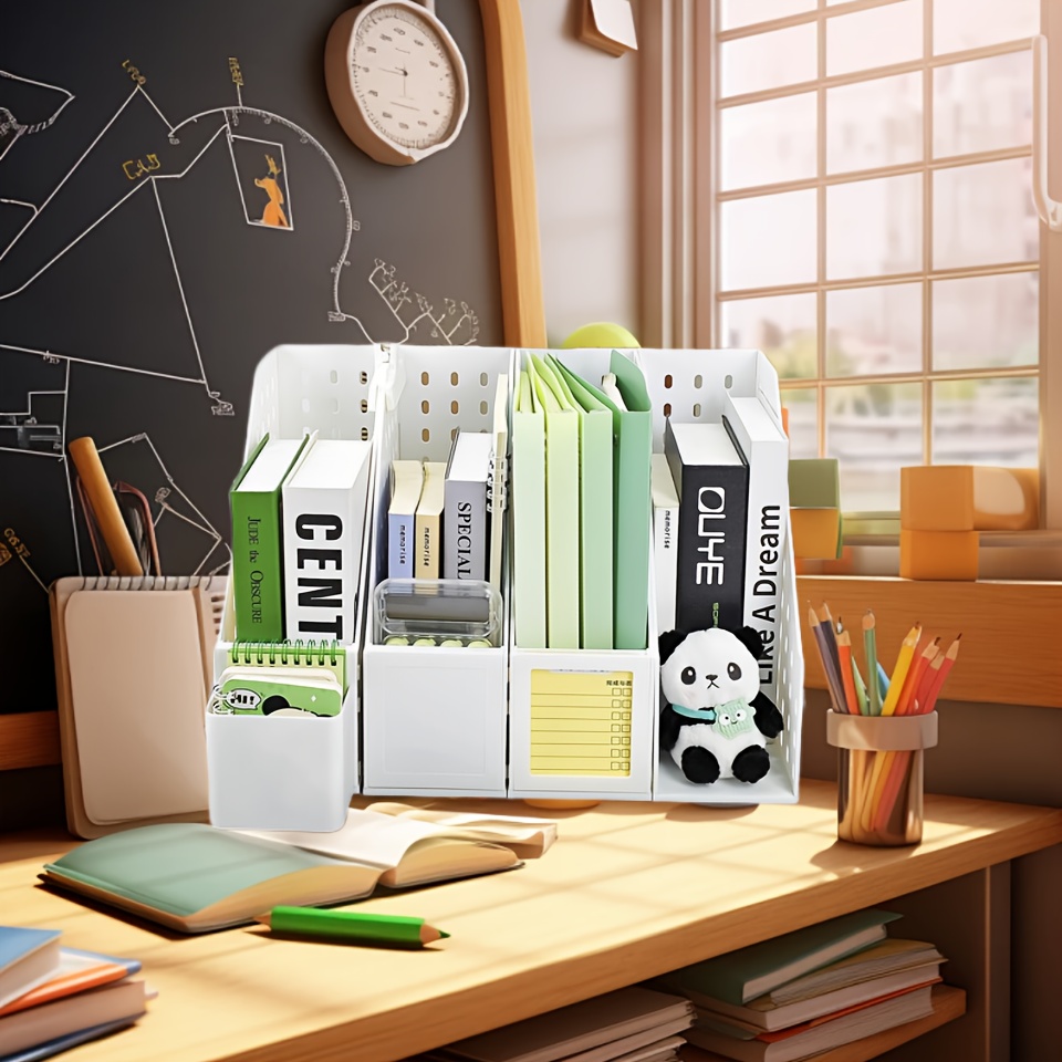 Luxury Skincare Design - 4pcs Desktop Organizer Set: Makeup Storage