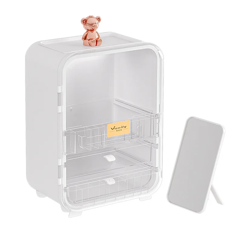 Luxury Skincare Organizer - Nordic Luxury Desktop Cosmetics Storage Box