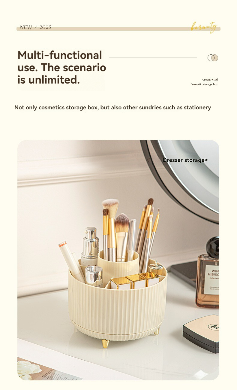 Light Luxury Gold Feet 360 °   - đánh giá và giá Luxury Skincare Organizer