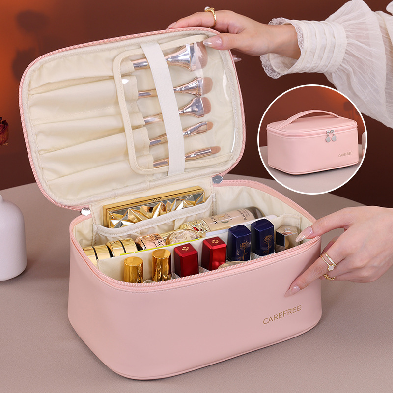 Luxury PU Makeup Bag for Women - đánh giá và giá Luxury Skincare Organizer
