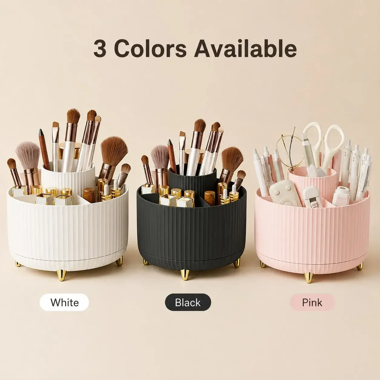 360 Rotating Makeup Organizer  - đánh giá và giá Luxury Skincare Organizer