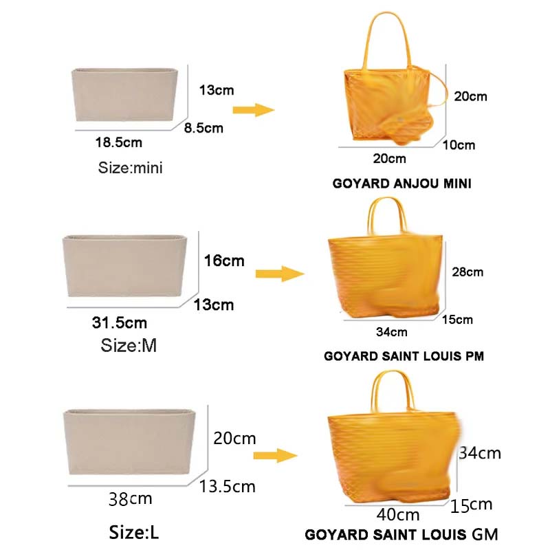 Felt Insert Bag Cosmetic Organ - đánh giá và giá Luxury Skincare Organizer
