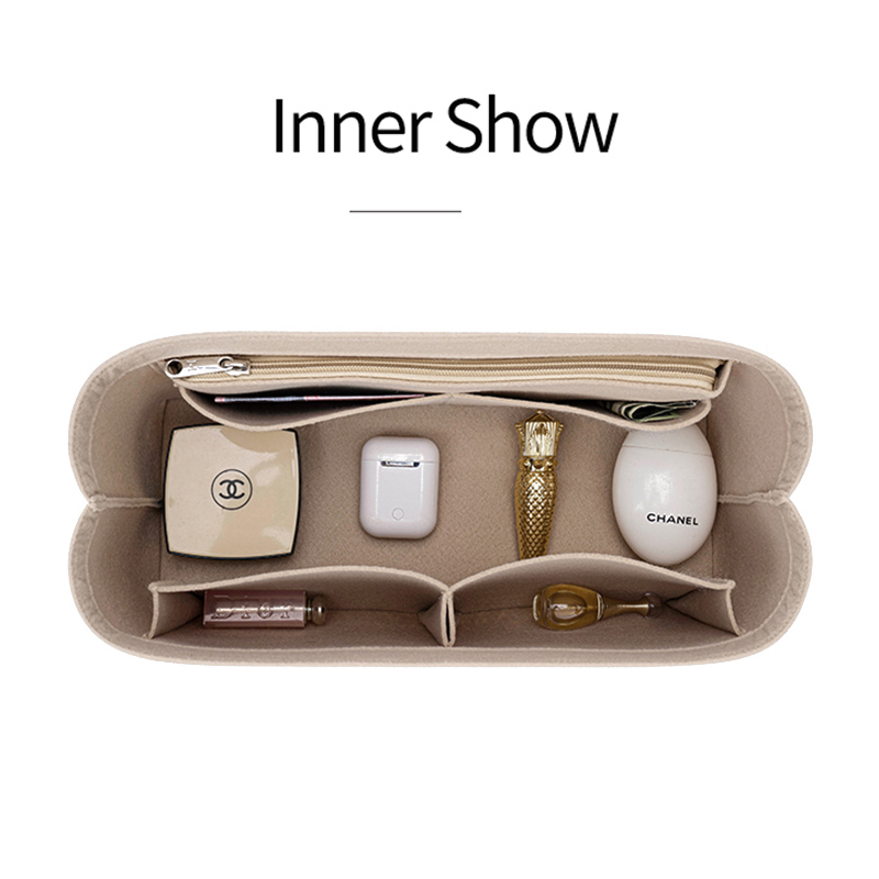Felt Insert Bag Cosmetic Organ - đánh giá và giá Luxury Skincare Organizer